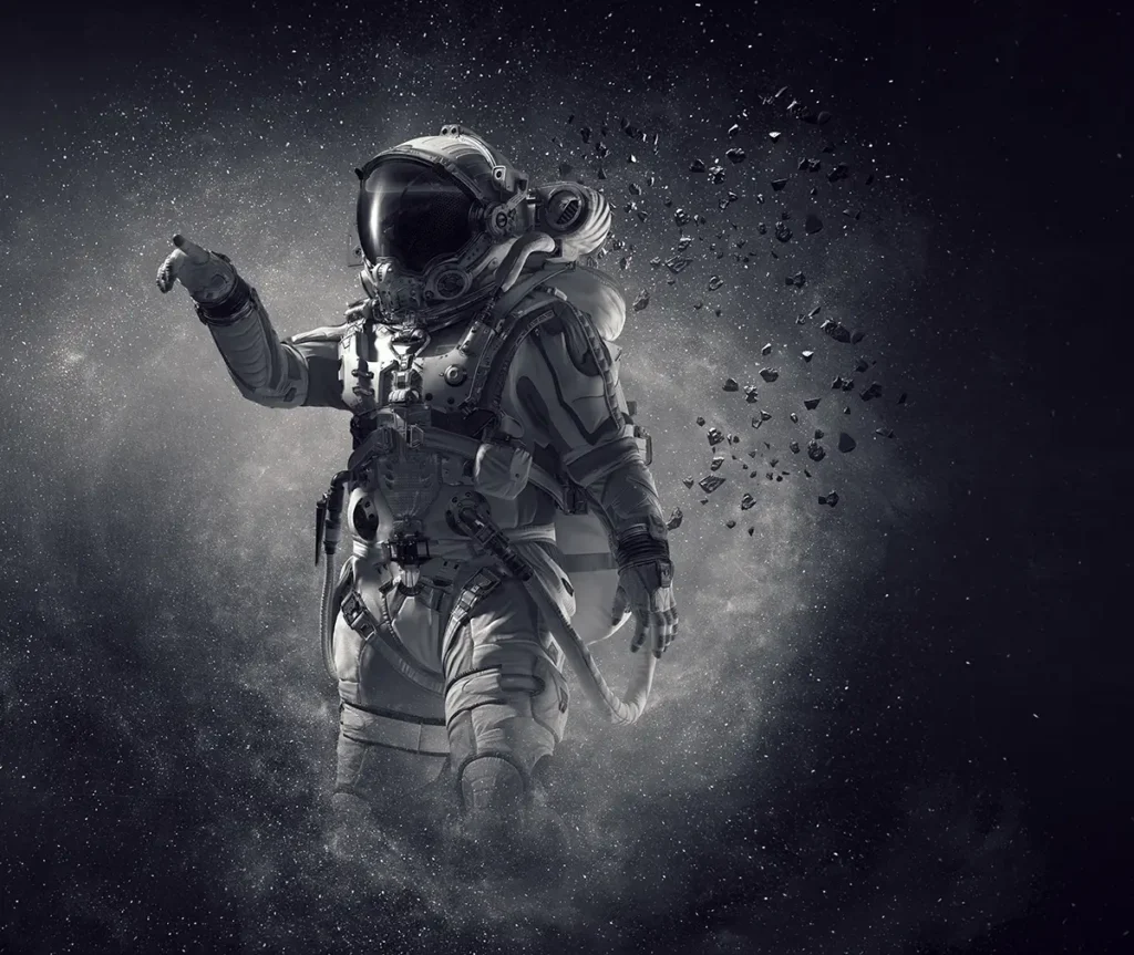 Astronaut and space exploration theme. mixed media - Serg Nivens - FreePik